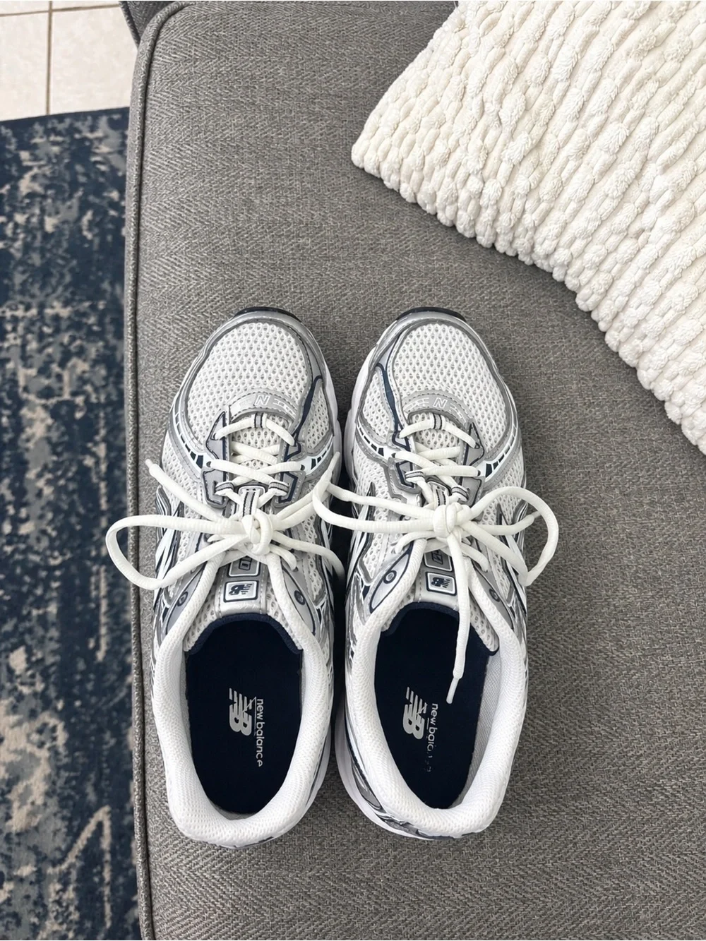 New Balance Women's Blue & Silver 740 Athletic Sneakers